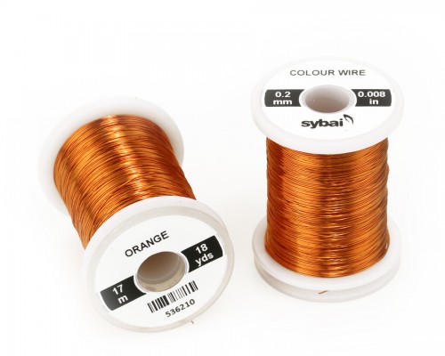 Colour Wire, 0.2 mm, Orange